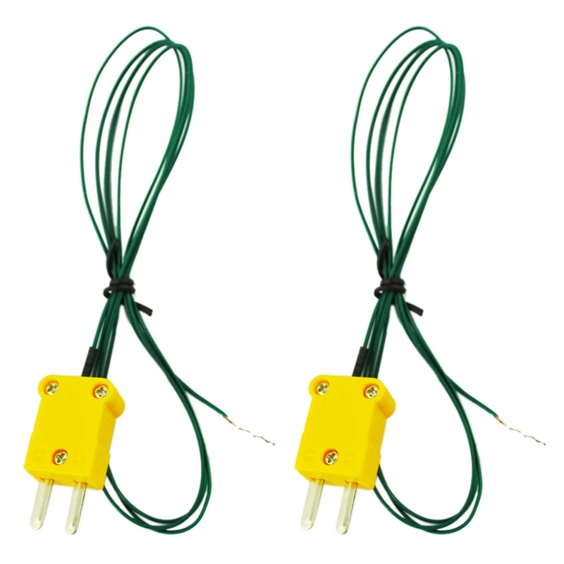 

2X Type K Thermocouple Wire Lead For Digital Thermometer