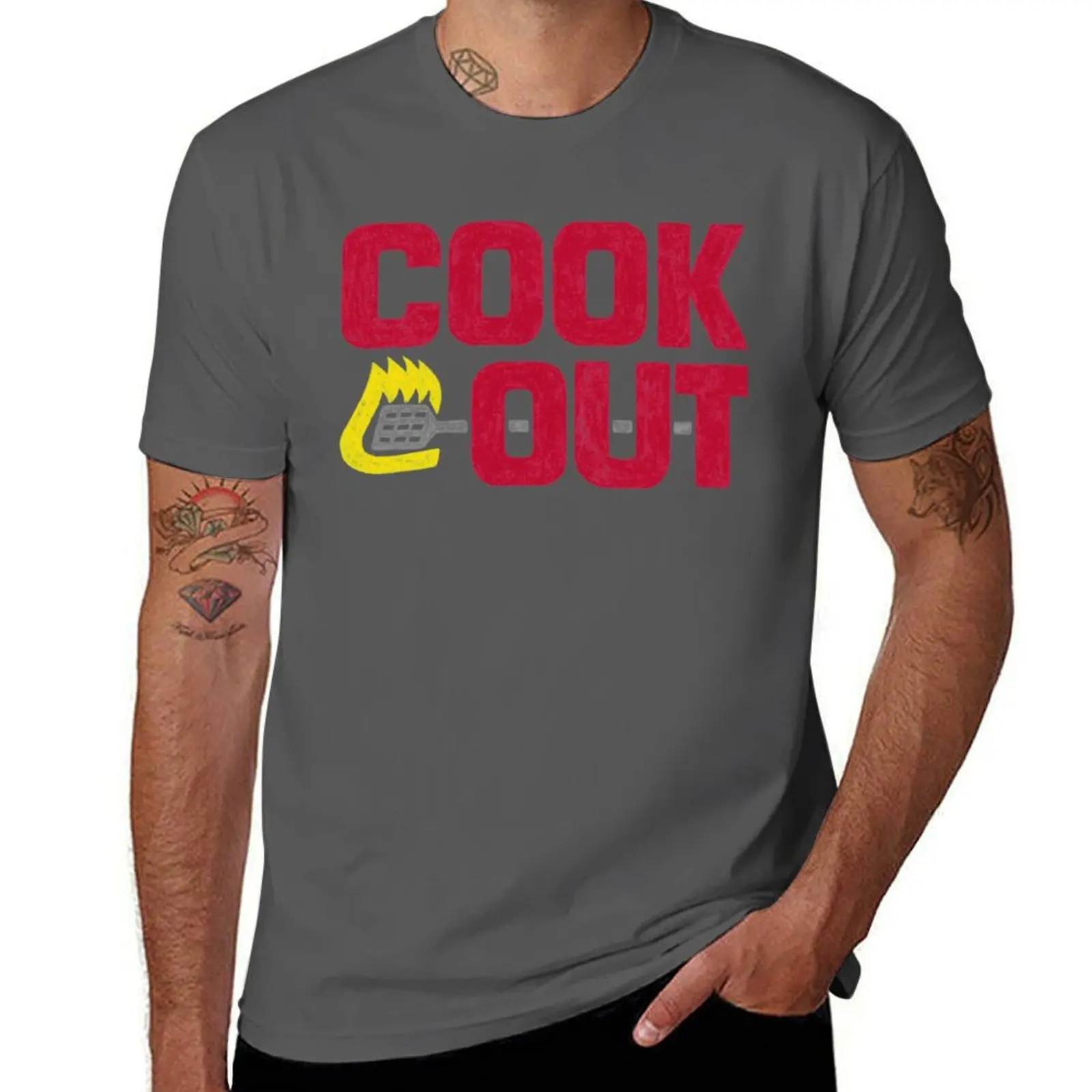 Cookout - Chalk T-Shirt t shirts for man cotton soft anime t shirts for man men t shirt cotton 100% T-Shirt