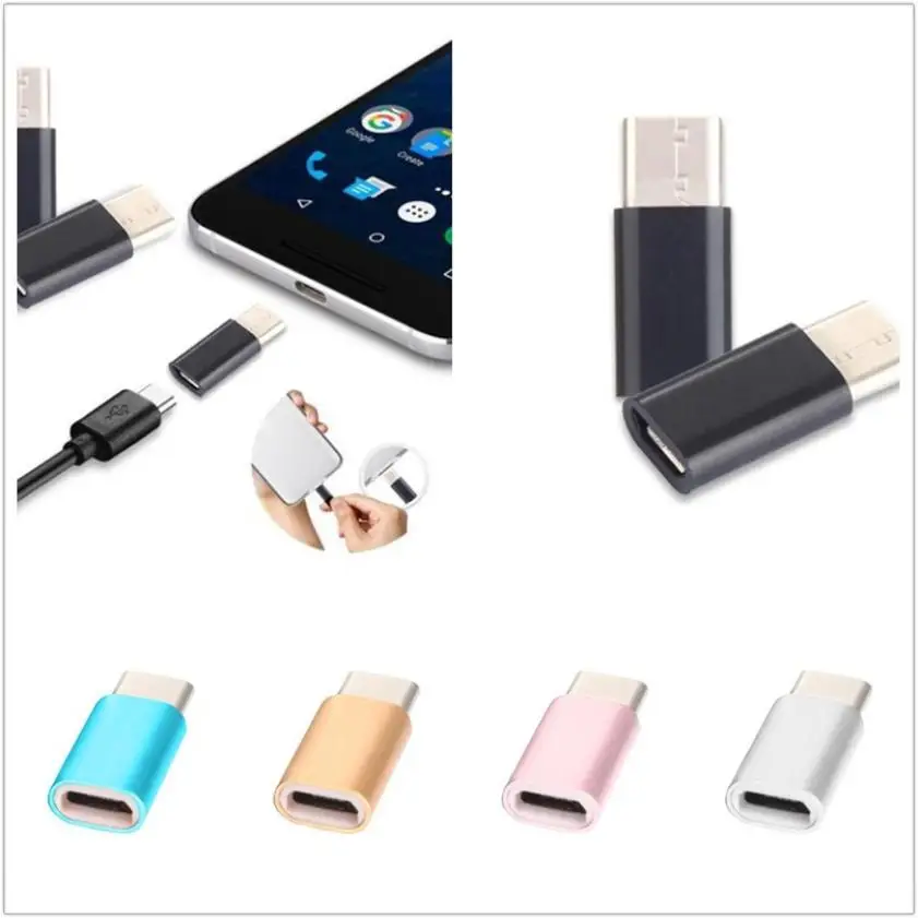 USB-C Type-C to Micro USB Data Charging Adapter Type C Cable For Samsung Galaxy Note 7 Nokia Mac xiaomi mi5 oneplus 3t 3 T 2