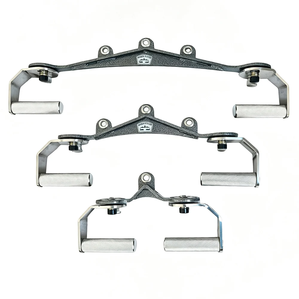New 3 Holes Adjustable Mag Grip Handle for Cable Machine 360° Rotation Lat Pulldown & Tricep Press Down Attachment