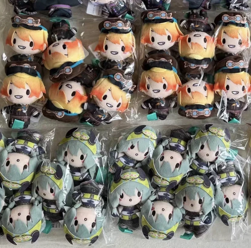 Genuine Version Project Sekai Pjsk Mini 10cm Wonderlands X Showtime Bean Eye Emu Rui Akito  Anime Plush Keychain Collectors Gift