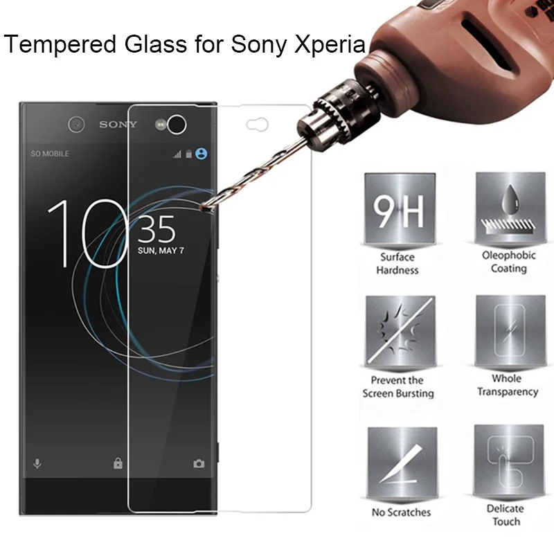 9H Tempered Glass for Sony Xperia X Performance XA Compact Phone Screen Protector for Sony Ultra XA1 Plus Protective Glass