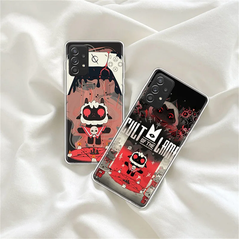 Game C-Cult Of The Lamb Phone Case For Galaxy Note 20 Ultra 10 Lite 9 8 Samsung A15 A25 A35 A55 A05S M12 M21 M30S M31 M32 M51 M5