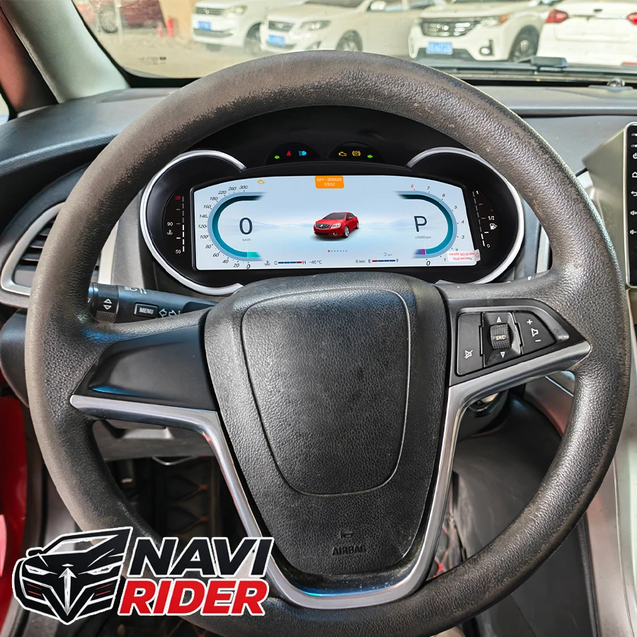 For Buick Excelle 2010-2014 Smart Cluster Instrument Digital Dashboard Virtual Cockpit Speedometer Tachometer Odometer 10.25