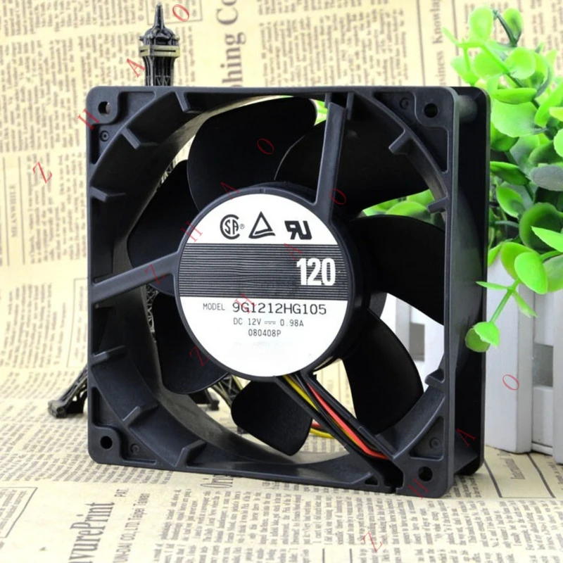 Z  2PCS   For SANYO San Ace 120 12cm 9G1212HG105 DC 12V 0.98A 4pin cooling fan