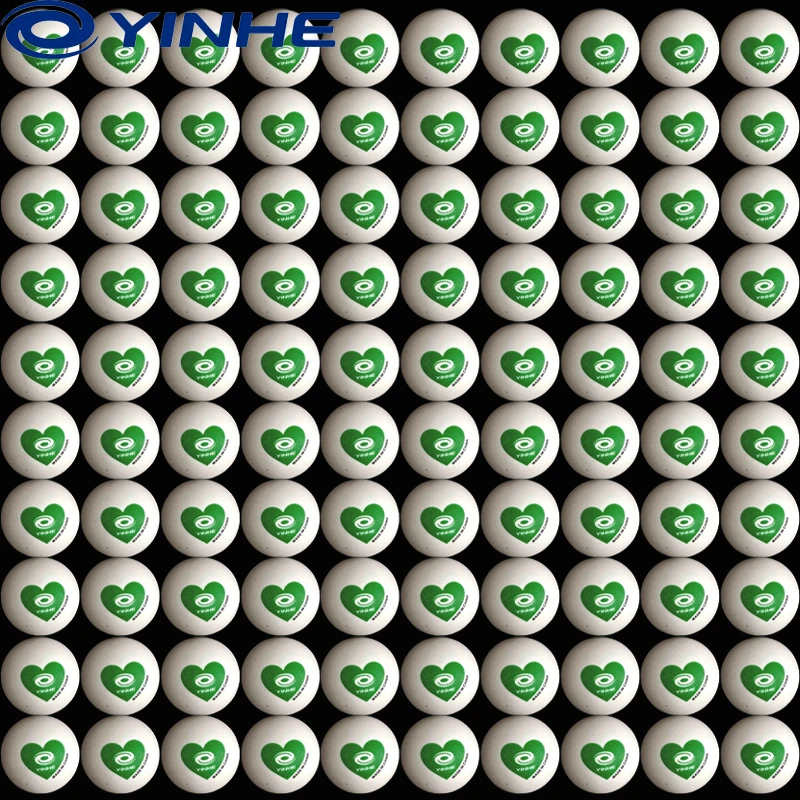 

Мячи для настольного тенниса YINHE Green Heart, ABS 40+, из нового материала, с швом, высокой эластичностью, прочные, для тренировок, 50/100 шт.