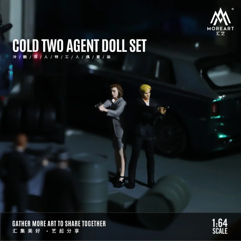 TimeMicro&MoreArt 1:64 Cold Double Agent action figure set resin model