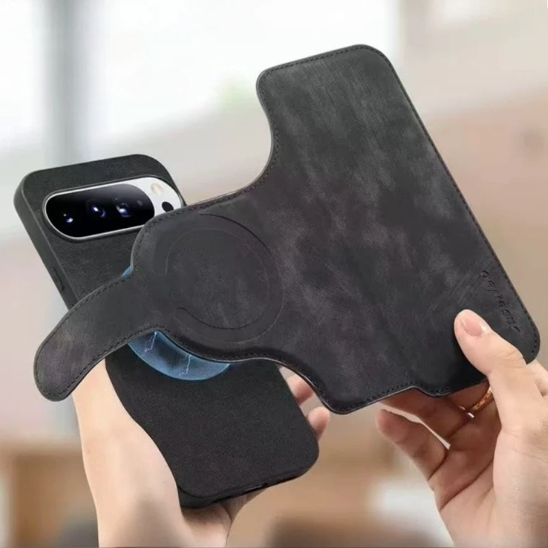 2-in-1 magnetische Flip-Ledertasche für Magsafe Google Pixel 10 9 8 XL Pro 9Pro 8Pro 10Pro Pixel10 Mag Safe Card Wallet Full Cover