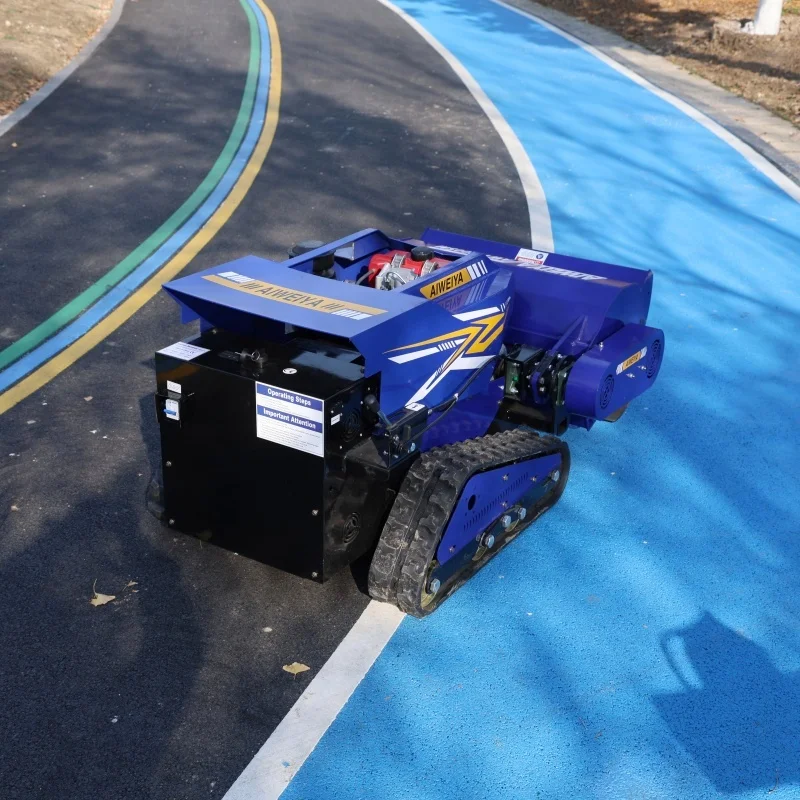 Customized 800-1000mm Flail Robot Lawn Mower – Cordless Remote Control at Competitive Prices for Farm