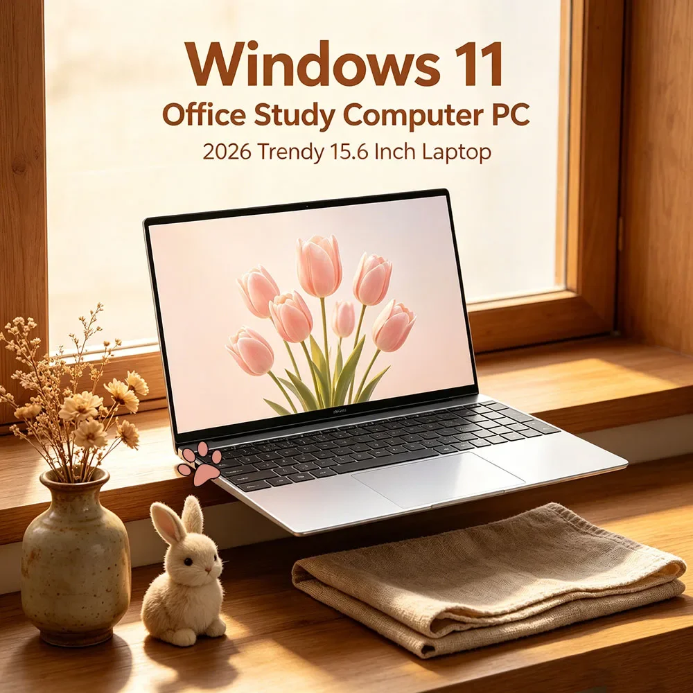 

Affordable 15.6 Inch Gaming PC Intel 4405U Ultra Slim Laptop 16GB RAM 2TB SSD 1080P Windows 11 Pro Study Computer