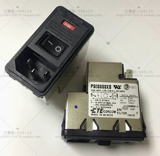 

1PCS/LOT PS0SSSSXB TE IEC FILTER 10A/250V