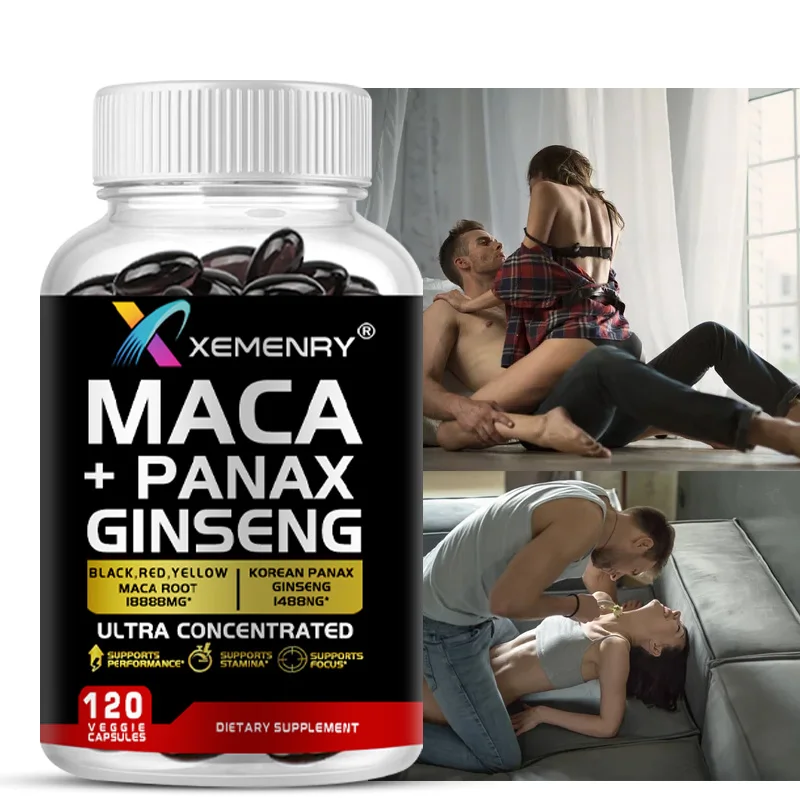 

Maca + Ginseng - Helps with Athletic Performance, Muscle Repair and Fatigue Resistance, Improves Muscle Mass and Endurance