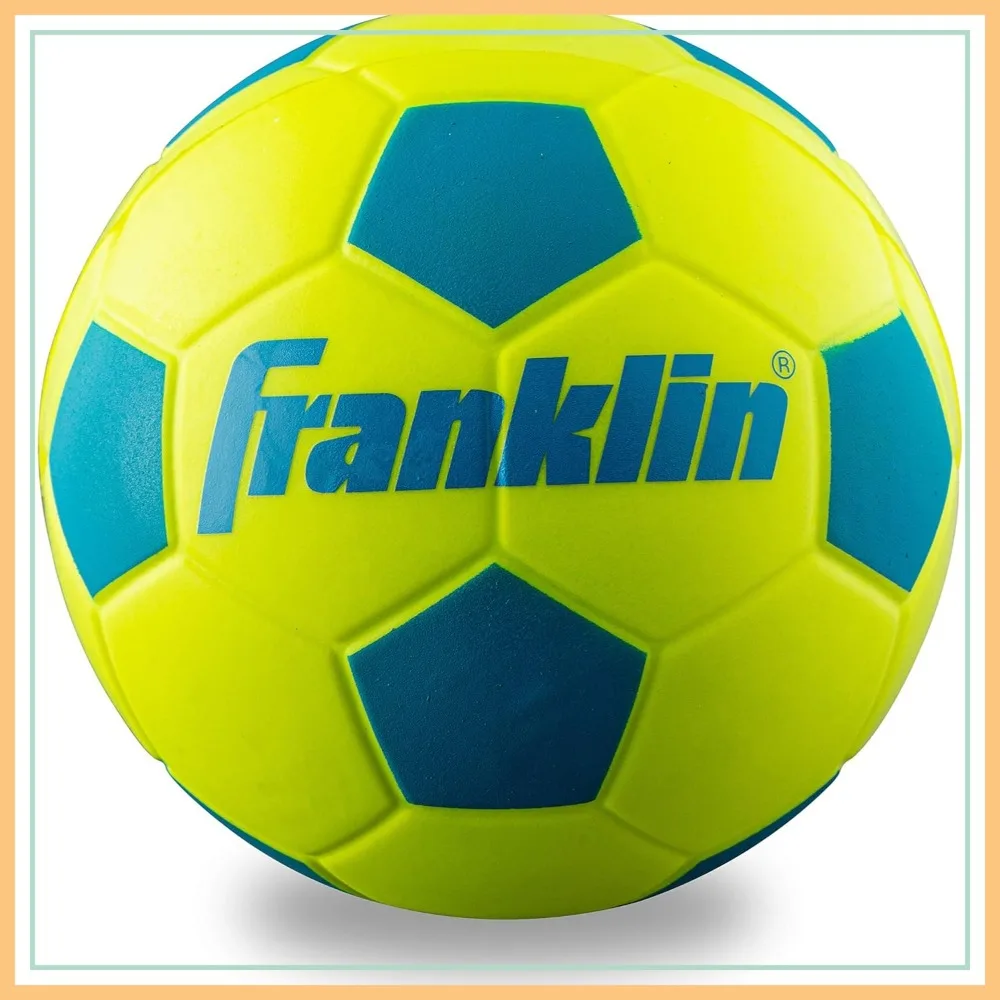 

Mini Foam Soccer Ball for Kids - Soft Indoor Outdoor Toy Ball - Low Bounce Practice Ball - Yellow