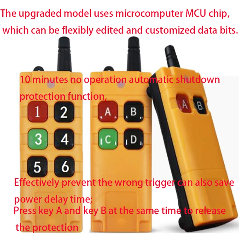 433MHZ 2CH 4CH 6CH Wireless Remote Control Switch Upgrade specific self-power protection function Industrial Remote controller