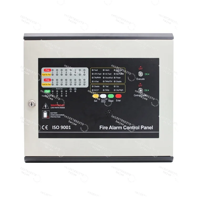 High quality fire alarm system 16 zone conventional fire control panel with relay