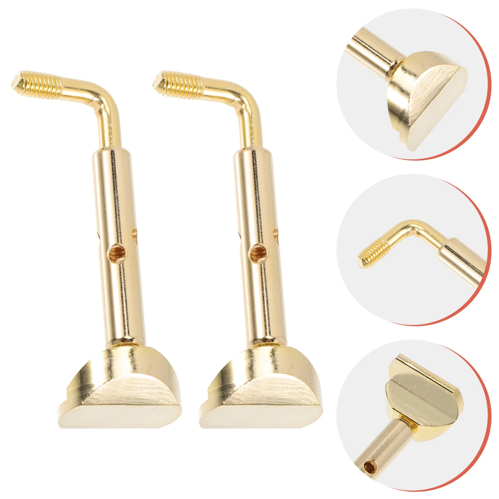 

2 Pcs Violin DIY Fittings Useful Chin Rest Screws for Accessory Tool Part Viola Clamp