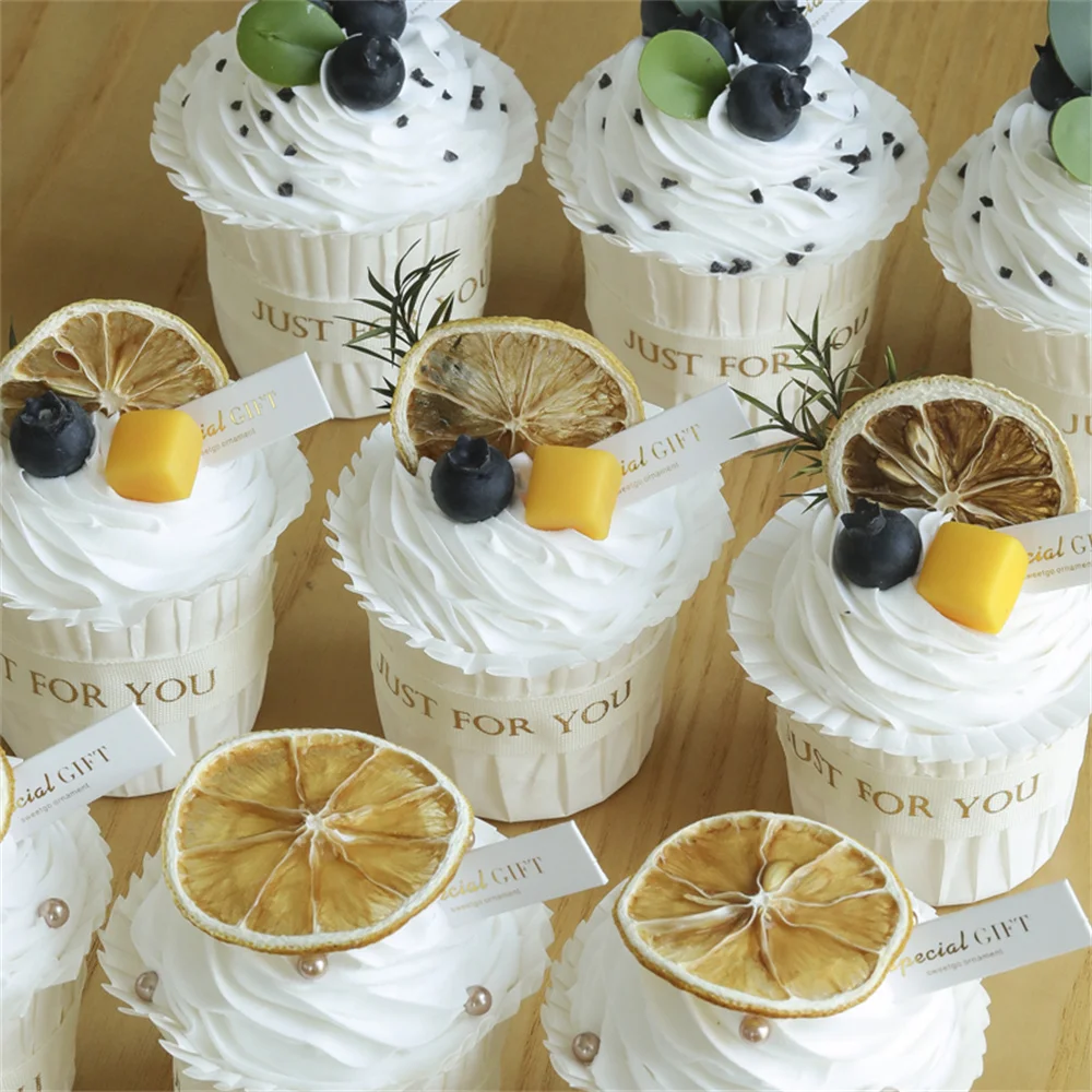 

artificial cake fake food for display props wedding birthday decoration party supplies fruit simulation sweet cupcake model