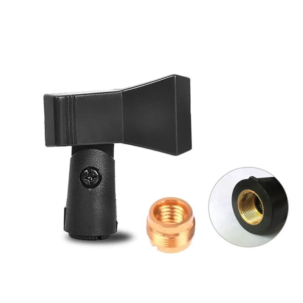 Supporto di ricambio Staffa per morsetto a sgancio rapido Clip per microfono da 1/4 di pollice Clip per supporto per microfono Supporto per microfono per treppiede live