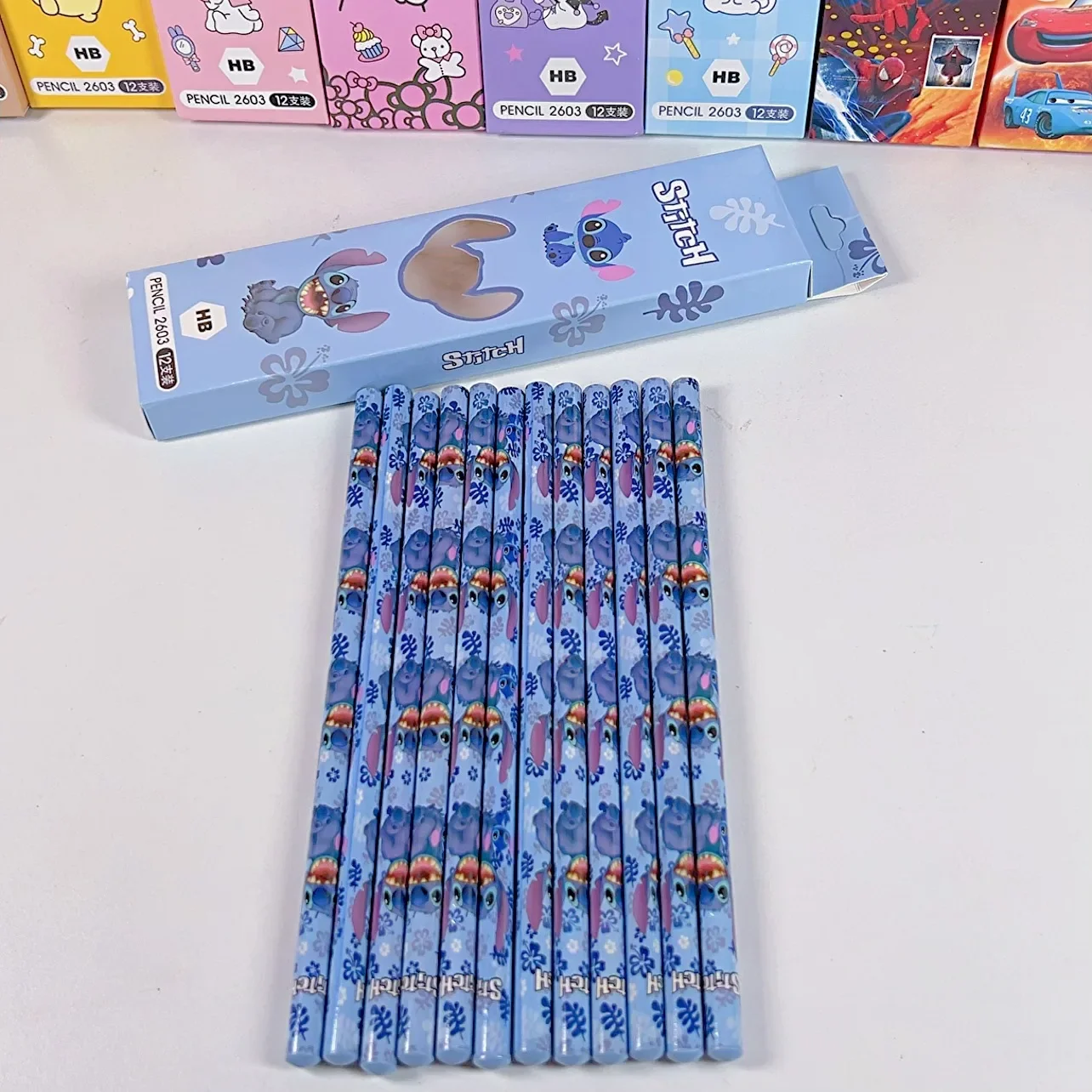 

12Pcs Disney Stitch Pencil Student Art Drawing Pen Pencils Wholesale Kid Gift Office School Writing Supplies Wooden Lead Pencils