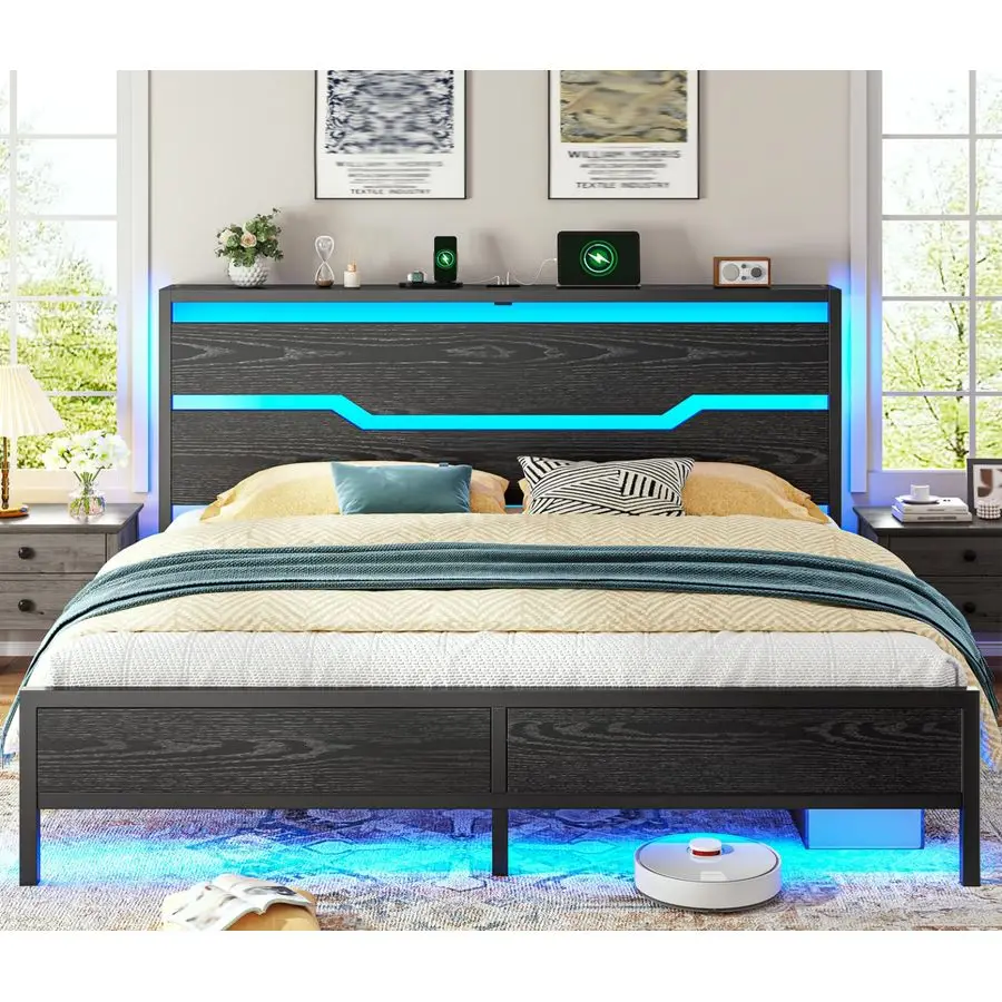 Size Bed Frame With…