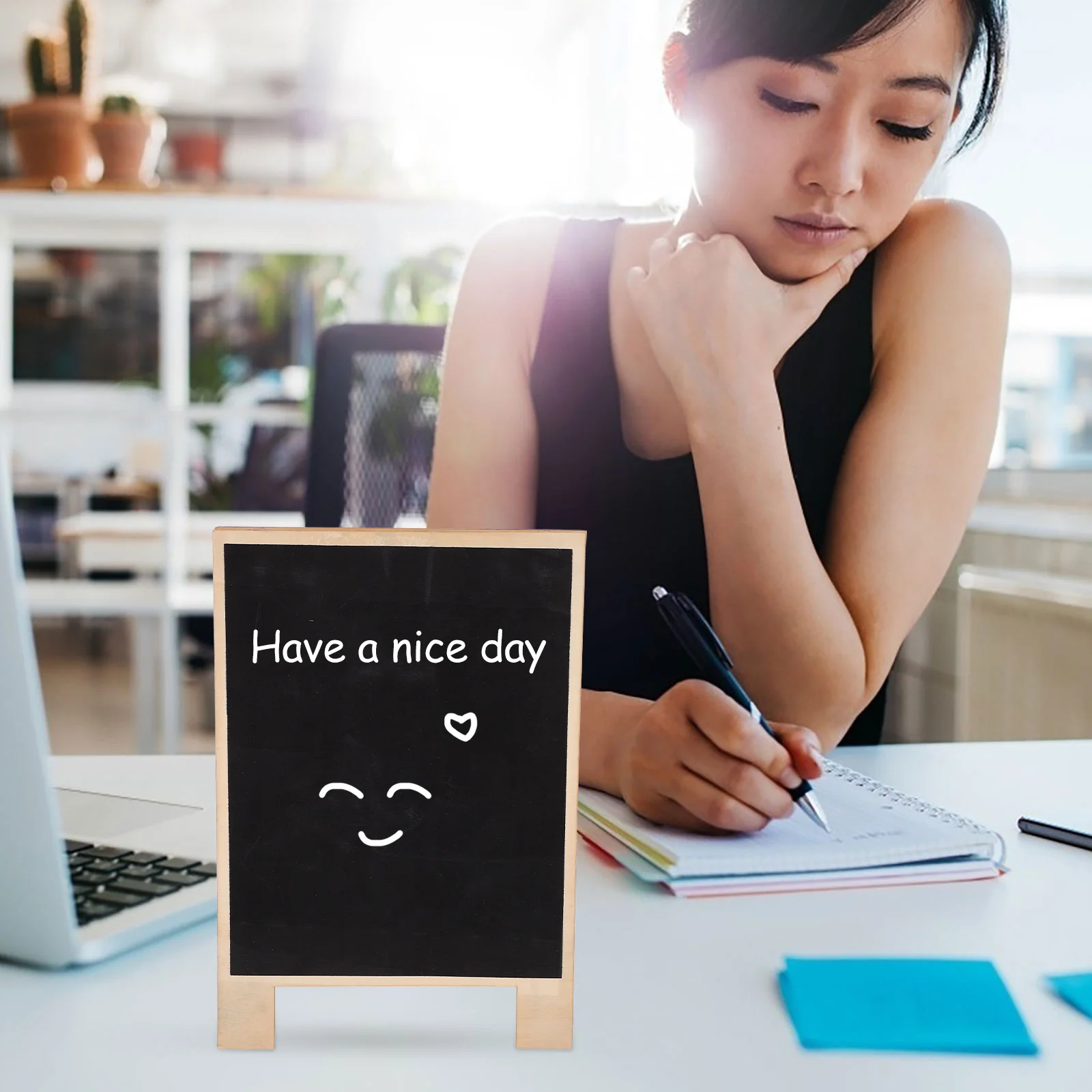 لوحة رسائل صغيرة لسطح المكتب لتزيين نباتات حفلات الزفاف، لوحة كتابة قابلة لإعادة الاستخدام، سبورة صغيرة محمولة #6