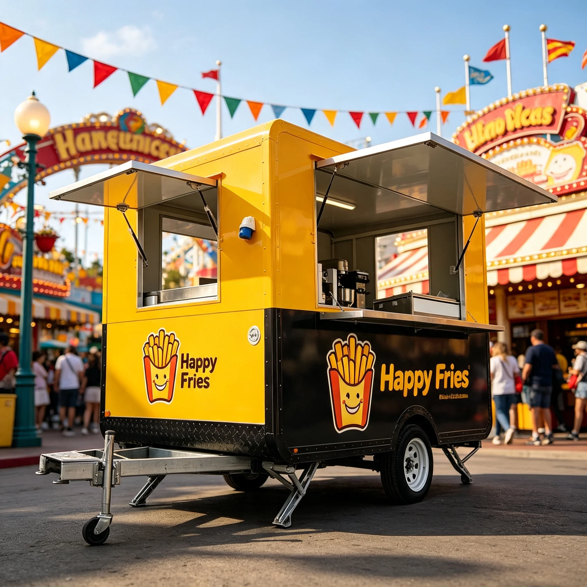 Usa Most Popular Ice Cream Food Cart Street Bbq Food Trailer Fast Food Truck Trailer Commercial Food Truck