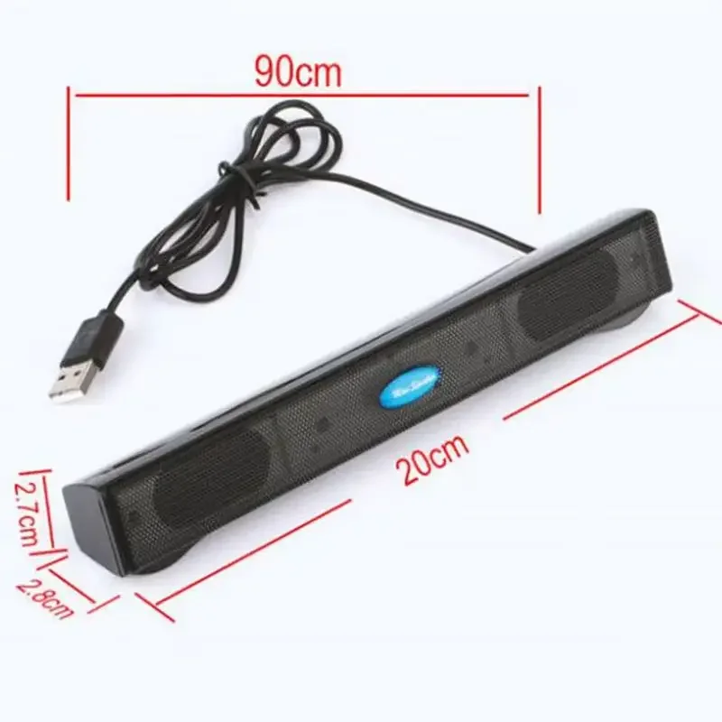 Portable Mini USB Stereo Speakers 2.0 USB Desktop Computer Audio Loudspeaker Universal Laptop Notebook Mobile Phone Speaker