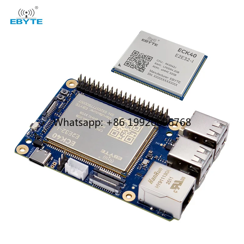 Ebyte ODM ECK40 Series Embedded Core Board Industrial-grade Single-board Computer RK3562 RK3562J Quad-core Rockchip NPU 32GB