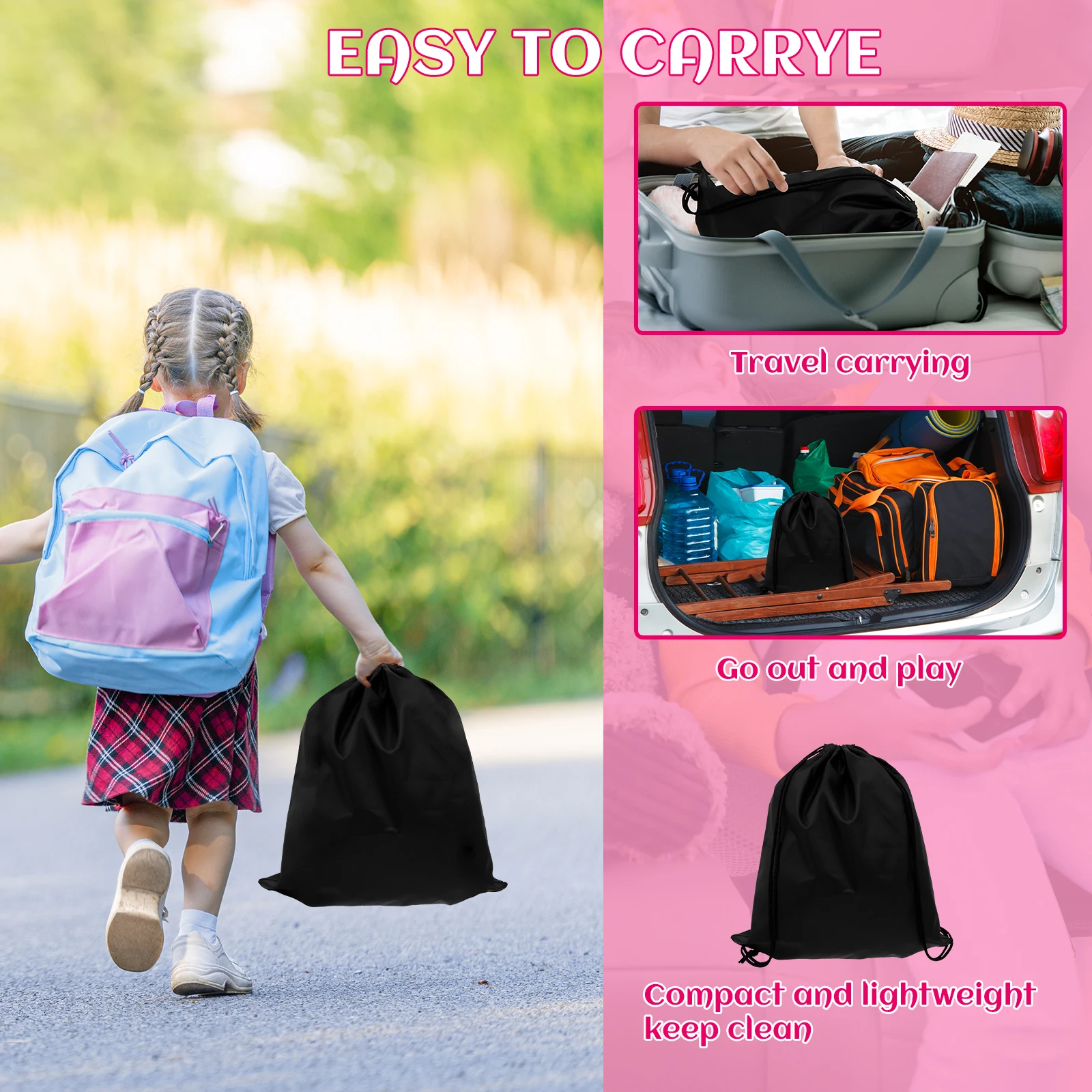 Car Inflatable Booster Seat PVC Universal Travel Portable Booster Cushion With Storage Bag For Kids Comfort and Safety Travel image 5