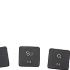 ∘Replacement Individual Key Cap Black Anti Fingerprint Keycaps for  Pro Air A2141 A2251 A2289 A2179 A2337 Office Use