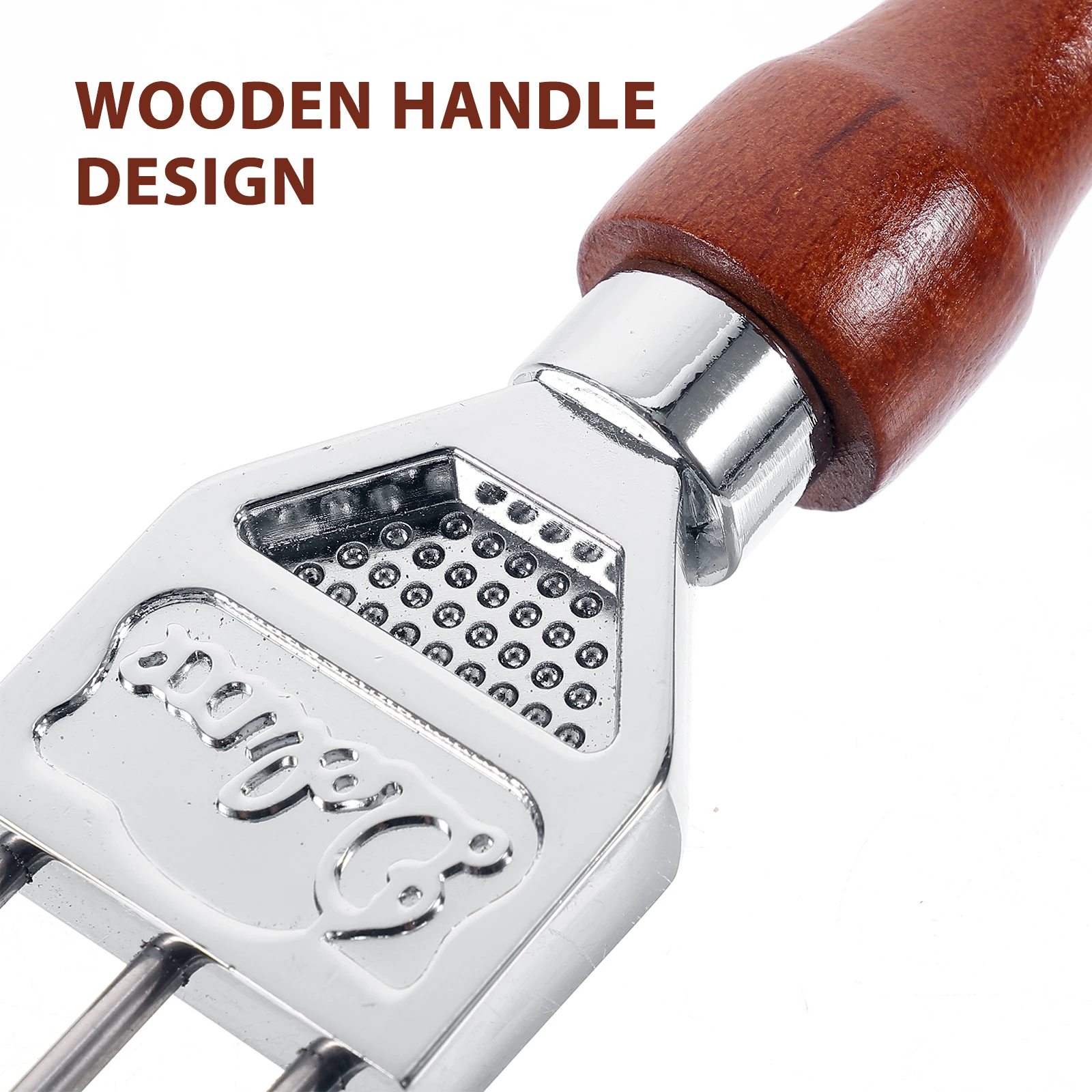 

Stainless Steel Ice Crusher with Wooden Handle for Breaking Big Japanese Steel Decor Bar Tools