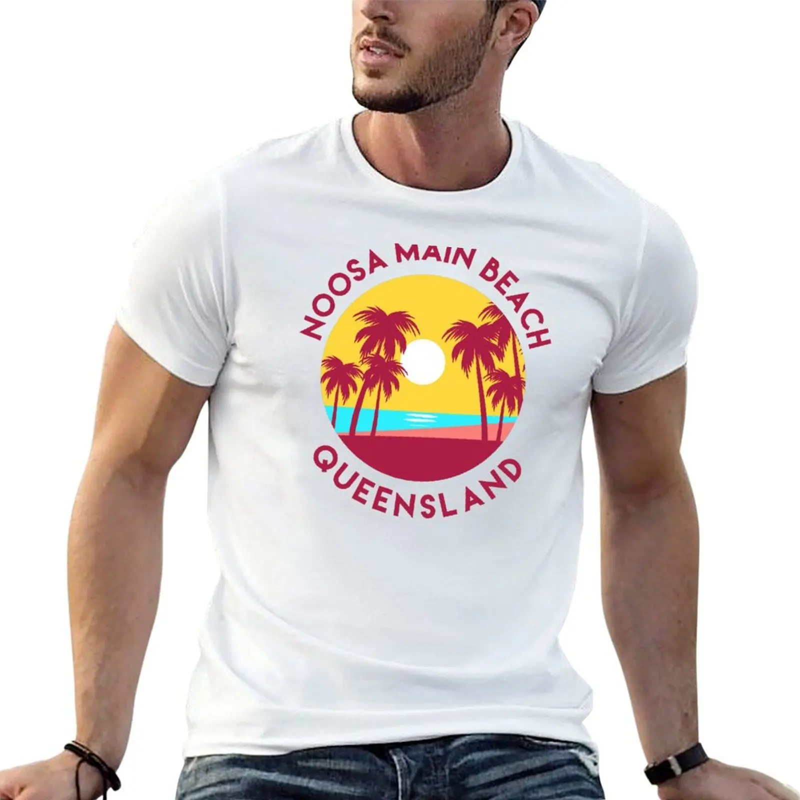 

Noosa Main Beach, Queensland T-Shirt t shirt for man 100 percent cotton graphic t shirts for man T-Shirt