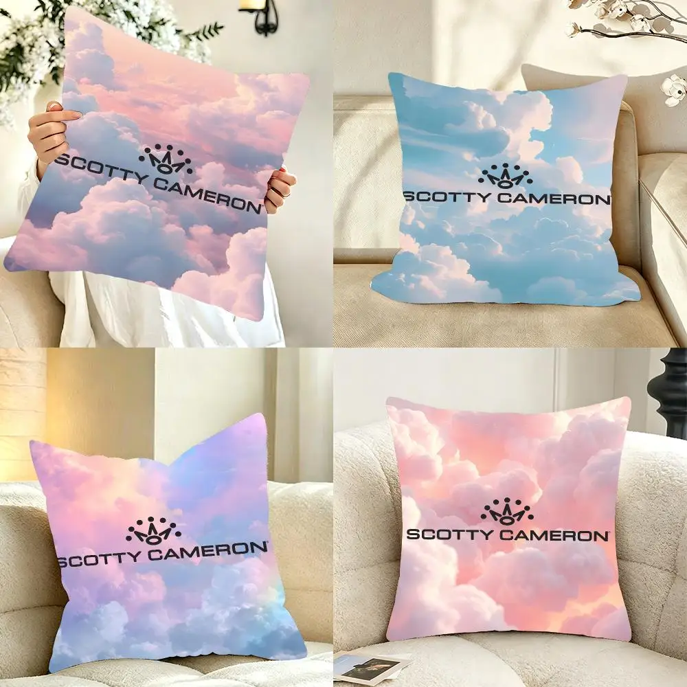 Brand Golf Scotty Cameron Cushion Cover Bedroom bed reading backrest cushion Festive plush holiday Soft plush throw