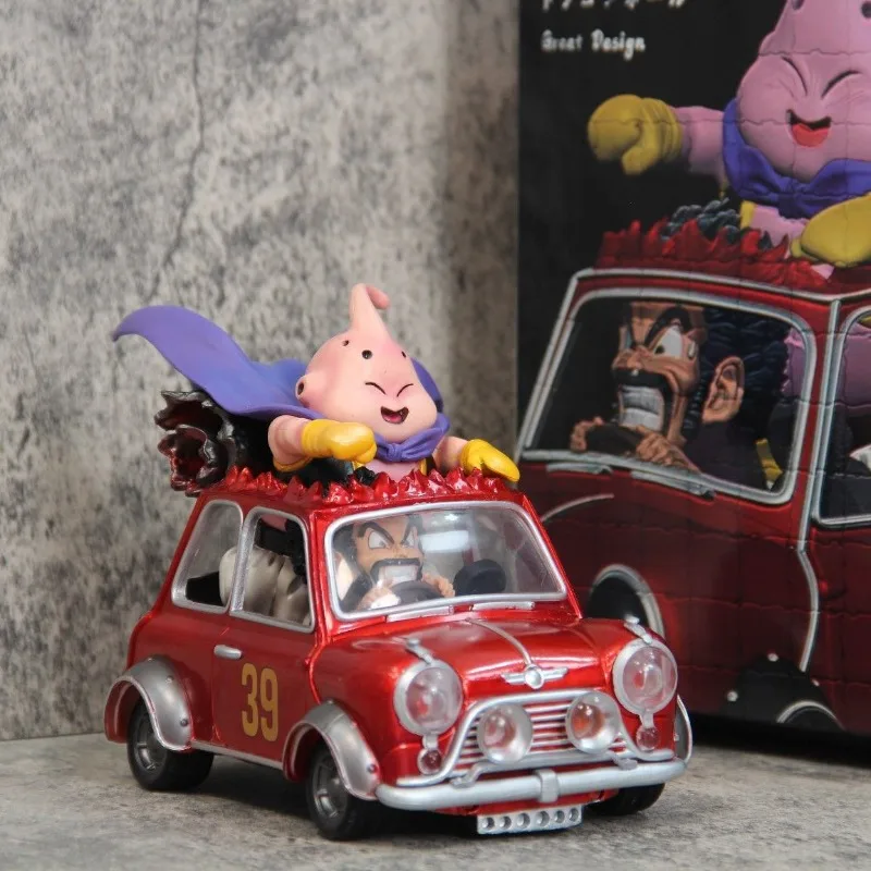 

12cm Dragon Ball Z Fat Buu Anime Figure Majin Buu Figurine Mr. Satan Drive Car Pvc Statue Collectible Model Decoration Toys Gift
