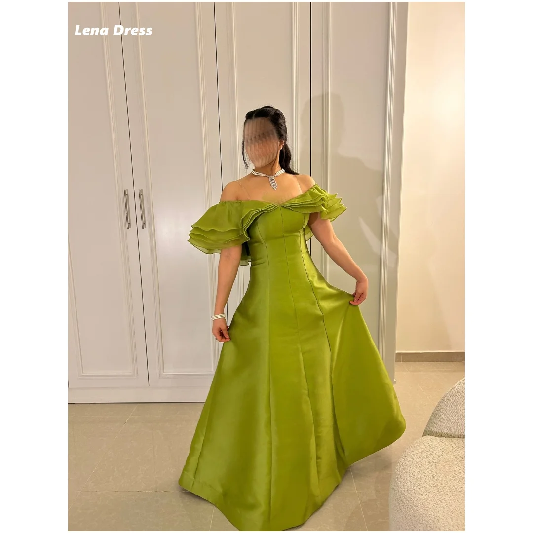 

Lena Line A Very Luxurious Evening Dresses High Quality High Quality Satin Party Dresses Woman Women's Prom Dress Luxury 2025