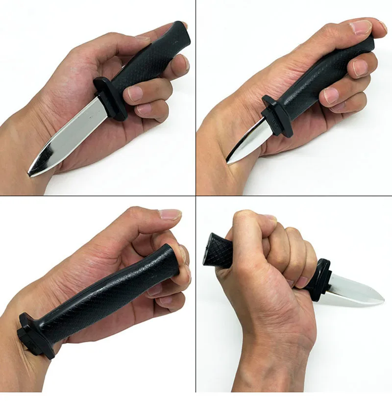 Trick Dagger Fake Knife Rubber Tongue Retractable Blade Fun Joke Prank Halloween Prop April Fools ' Day Party Performance Toys