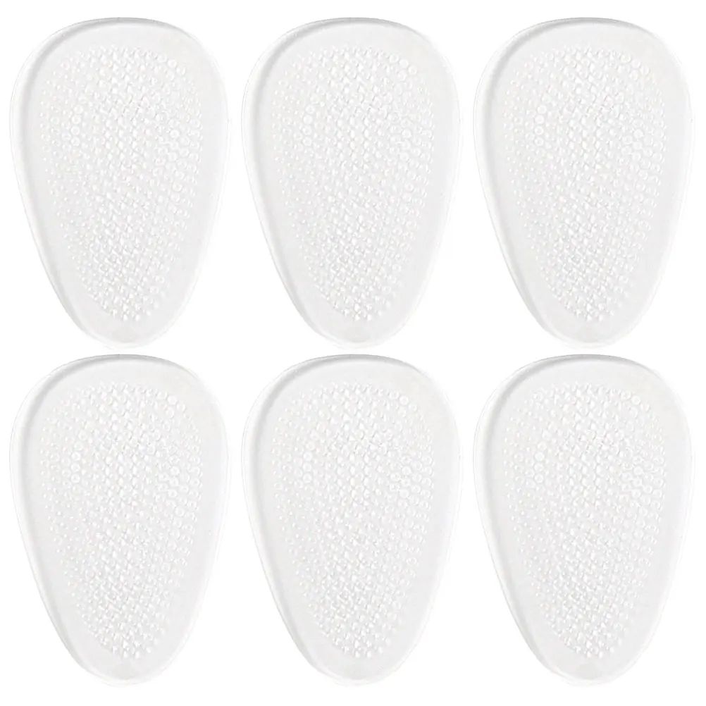 

3pcs Pads Transparent Non-Slip Comfortable Shoe Inserts High Heel Cushions Fatigue Relief Gel Pads For Women Reusable Heel