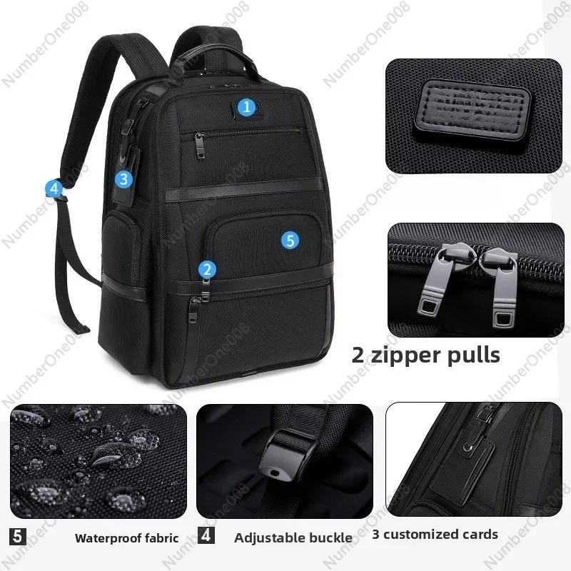 Men's Oxford Cloth Backpack Business Commuting Large Capacity Computer Bag