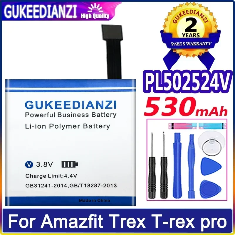 Battery For Huami Amazfit Stratos II 2 A1609/T-Rex Res Sport 2/T-rex Pro/verge Lite/A1928 Sports Watch 3 A1602 For Ares Bip GTR