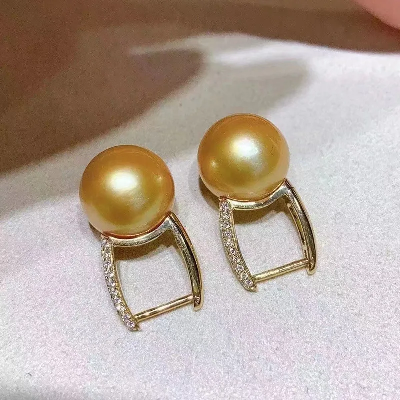 Gorgeous AAAA++++ REAL NATURE   8-9mm 9-10mm 10-11mm south sea Round Pearl Earrings