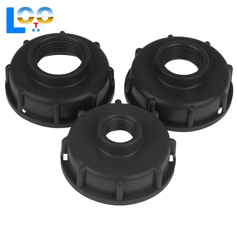 تركيبات خزان Ibc متينة S60X6 غطاء ملولب خشن 60 مم خيط أنثى إلى 1/2 بوصة، 3/4 بوصة، 1 بوصة موصل محول