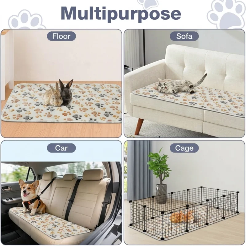Washable hamster cage mat reusable guinea pig cage liner cat blanket dog blanket (suitable for rats, Totoro, rabbits, cats, dogs view 4