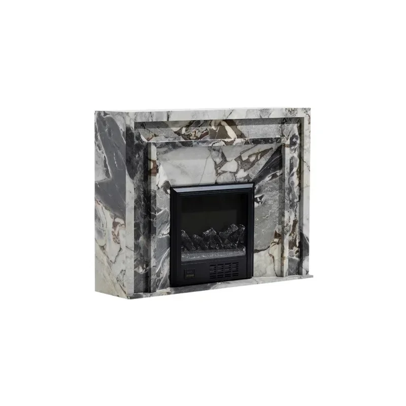 Turkey marble simulation fire intelligent firepl ace so lid wood storage