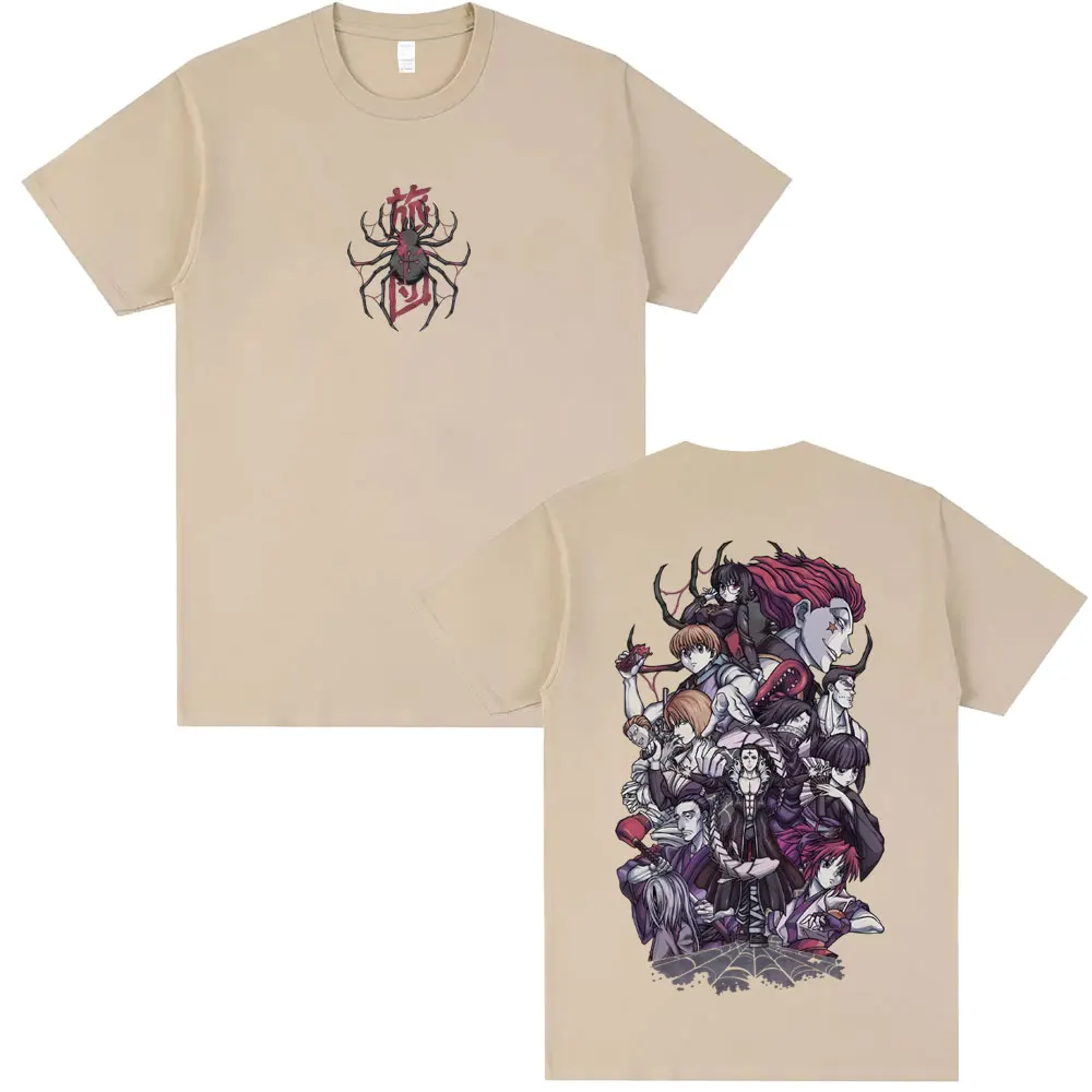 Anime Hunter X Hunter Phantom Troupe Spider Graphic T-shirt Men Women Casual Cotton Vintage Tshirt Man Fashion Oversized T Shirt