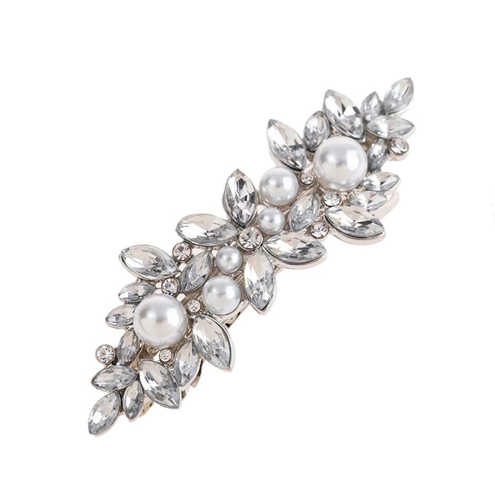 Épingles à cheveux de luxe en strass pour femmes, Patch de perles, cristaux, accessoires pour cheveux, couvre-chef de mariée, outils de coiffure