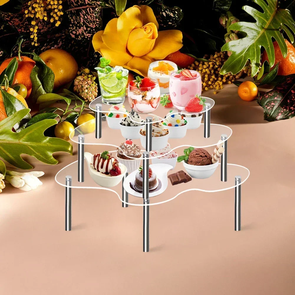 

Полка для демонстрации ручной работы Полка для кексов Подготовки для мероприятий Простая сборка Повышает видимость, устойчив к ломкости