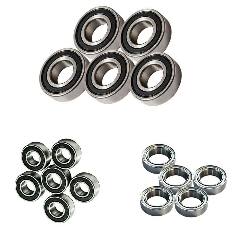 16Pcs Complete Sealed Ball Bearing Kit for RC Tank Model, Track Tensioner & Gearbox Upgrade Spare Bearings