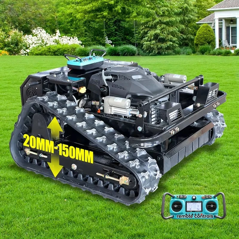 Cheap Wholesale Riding Automatic zero Turn Crawler Grass Cutter Remote Control Lawn Mower for Garden