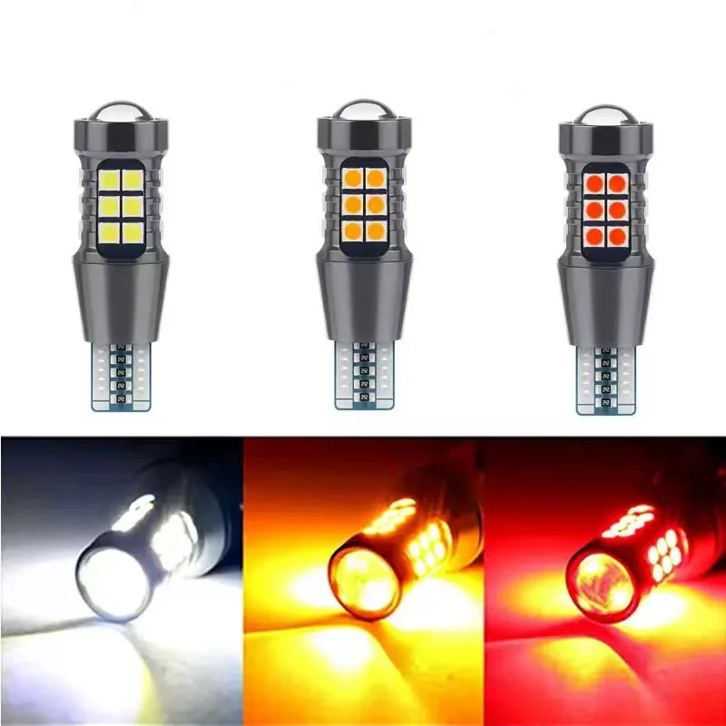 2PCS High-Intensity 3030SMD LED Bulbs, W16W T15 921 Canbus Error Free for Enhanced Tail & Reverse Light Visibility