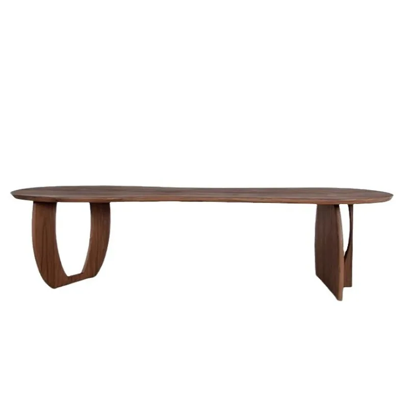 solid wood irregular home living room, dining table personality creative heterosexual dining table office negotiation desk